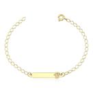 Pulseira melindrosa menino nome boneco ouro 10k m10 Pulseira melindrosa menino nome boneco ouro 10k m10
