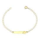 Pulseira melindrosa menino nome infantil ouro 10k m9 Pulseira melindrosa menino nome infantil ouro 10k m9