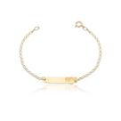 Pulseira Melindrosa Ouro Puro 10k Gravação Nome Laser Pulseira Melindrosa Ouro Puro 10k Gravação Nome Laser