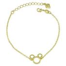 Pulseira Mickey PRI Style Folheada A Ouro 18K Antialérgica