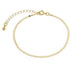Pulseira Micro Chapas Redondas Banhada em Ouro 18K Pulseira Micro Chapas Redondas Banhada em Ouro 18K