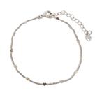 Pulseira Micro Corações Banhada a Ródio Pulseira Micro Corações Banhada a Ródio