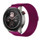 Pulseira Milanese compatível com GTR4 GTR 4 A2166 / GTR3 / GTR2 / Stratos 2 3 - Roxo