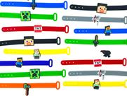 Pulseira Minecraf 10un Variadas Jogos Festa Top Tntlembrança Pulseira Minecraf 10un Variadas Jogos Festa Top Tntlembrança
