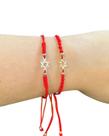 Pulseira Minha Estrela de David, Trançada Vermelha, Bijuteria Israel