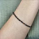 Pulseira Minimalista Facetada da Tripla Proteção - Proteção, Poder e Equilíbrio: Obsidiana,Hematita e Olho de Tigre