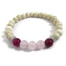 Pulseira Mística Quartzo Rosa Amor - 8mm