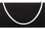 Pulseira modelo Rabo De Rato 19 Cms 2mm Prata 925 legítima por inteiro