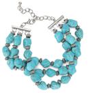 Pulseira Montana West RCW-1001TQ com manguito elástico turquesa