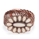 Pulseira Montana West RCW-1003WT Bracelete rústico turquesa 20x4cm Pulseira Montana West RCW-1003WT Bracelete rústico turquesa 20x4cm