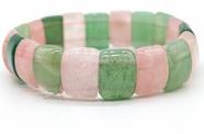 Pulseira multicolorida: pedra, verde, aventurina e quartzo