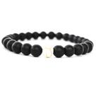 Pulseira Murano Black com Howlita Branca