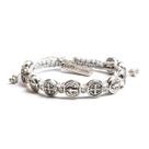 Pulseira My Saint My Hero Benedictine Blessing Silver