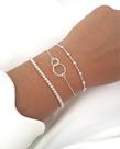 Pulseira na prata 3 fios