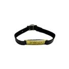 Pulseira Nada me Faltará Unisex - 10 Unidades de material sintético Preto com Detalhe Dourado