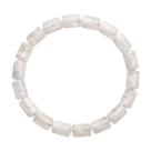 Pulseira Natural 7A Snow Phantom Crystal Barrel 7x10mm