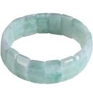 Pulseira natural birmanesa de jadeíte A-Grade 18,5 x 11 mm em tela plana Pulseira natural birmanesa de jadeíte A-Grade 18,5 x 11 mm em tela plana