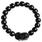 Pulseira Natural Dark Jade Pixius 10mm Bead para homens e mulheres