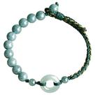 Pulseira Natural Jade Peace Ring para mulheres e casais Pulseira Natural Jade Peace Ring para mulheres e casais