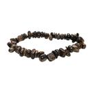 Pulseira Natural Pedra Bronzita Em Cascalho