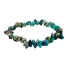 Pulseira Natural Pedra Crisocola Em Cascalho