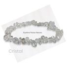 Pulseira Natural Pedra Quartzo Cristal Em Cascalho - Purificador