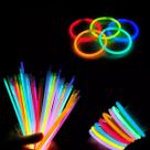 Pulseira Neon Luminosa Festa Balada Casamento Brilho 100un