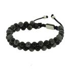 Pulseira Nordic Enok Pedra Labradorita 6mm Pedra Ágata Negra 5mm 18 a 25cm Ajustável Pulseira Nordic Enok Pedra Labradorita 6mm Pedra Ágata Negra 5mm 18 a 25cm Ajustável