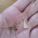 Pulseira Nossa Senhora Aparecida com Pingente Fé - 18 cm