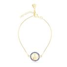 Pulseira Nossa Senhora Aparecida com Zircônias Folheada a Ouro 18k