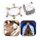 Pulseira Nossa Senhora Aparecida Rosa Caixinha Personalizada Pulseira Nossa Senhora Aparecida Rosa Caixinha Personalizada