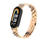 Pulseira NSmart em aço inoxidável 3 elos ompatíveis com MI BAND 8 / MI BAND 9 -