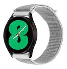 Pulseira Nylon Para Smartwatch Galaxy Watch 4/ Galaxy Watch4 Classic - Branco com Cinza