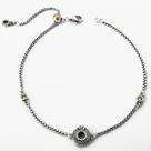 Pulseira O Coroa vazada Com Ajuste De Tamanho Prata 925