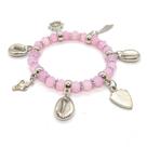 Pulseira Obá Orixás Umbanda Candomblé Rosa Ajustável