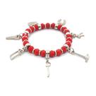 Pulseira Ogum Orixás Umbanda Candomblé Vermelho Ajustável Pulseira Ogum Orixás Umbanda Candomblé Vermelho Ajustável