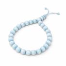 Pulseira Olho de Gato Murano Orixás Proteção Espiritual Cor:Azul Claro Iemanjá