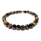 Pulseira Olho-de-tigre Natural Redondo Pequeno 6mm Proteção