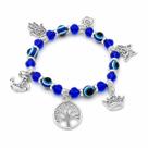 Pulseira Olho Grego Azul Amuleto Da Sorte Proteção Sorte Presente