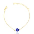 Pulseira Olho Grego Banhada a Ouro Pulseira Olho Grego Banhada a Ouro