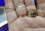 Pulseira Ouro 18 Kilates Peso 0.80 Gramas 1 mm 19 Cm