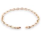 Pulseira Ouro 18k 750 Cadeado 4.4 Mosquetão 21cm Legítima