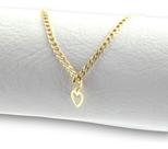 Pulseira Ouro 18k 750 Grumezinha 16 Cm Coração Mini Vazado Amarelo 16 Cm