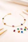 Pulseira Ouro 18k 750 Pedras De Zircônia 5mm