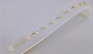 Pulseira Ouro 18k 750 Pérolas Com Zircônias