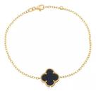 Pulseira ouro 18k com Pingente Trevo 11mm Pulseira ouro 18k com Pingente Trevo 11mm