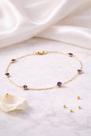 Pulseira Ouro 18k Pedras Zircônias Coração 4mm 20cm