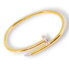 Pulseira Ouro 18k Prego com pedras