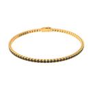 Pulseira Ouro 18K Riviera Pedras 22CM