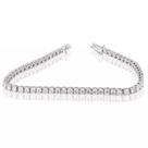 Pulseira Ouro Branco 18K Riviera Pedras